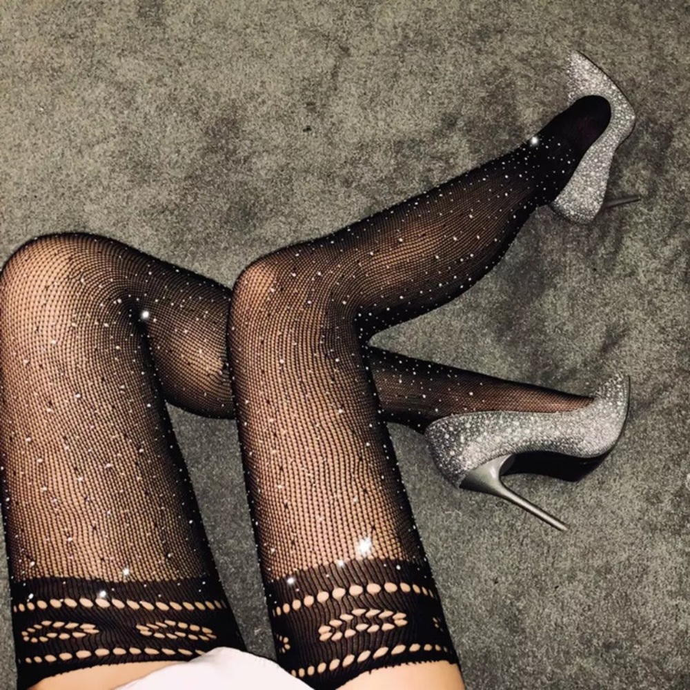 Rhinestone thigh high! Brand new! - Picture 3 of 4